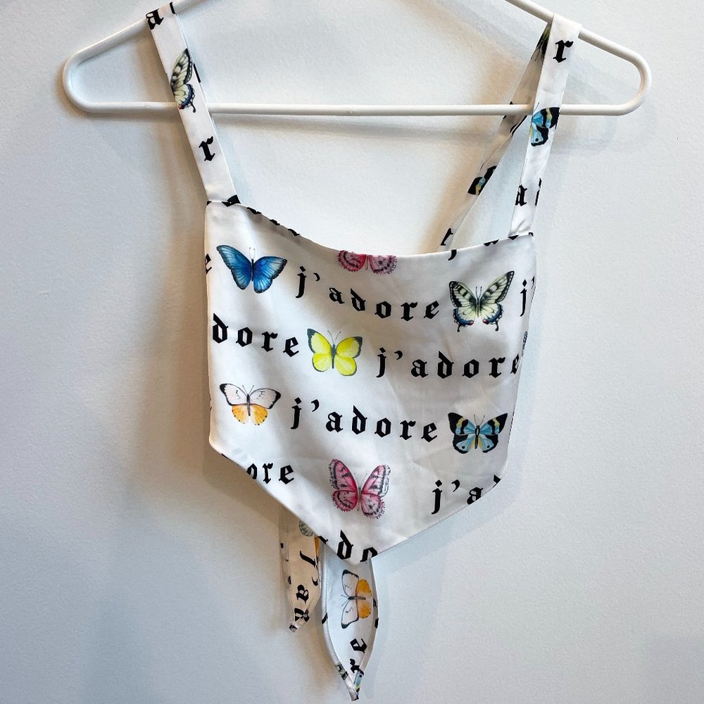 Forever 21 Butterfly Bandana Top